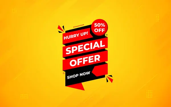 Special Offer Vector Design Template Sale Banner Tag Special Offer — Διανυσματικό Αρχείο