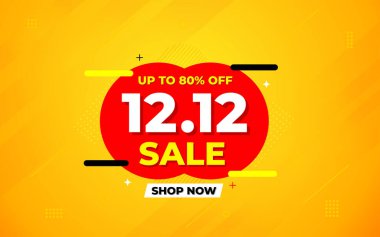 12. indirimli bayrak tanıtım şablonu. Hisse senedi. Yıl sonu afiş tasarımı web ya da sosyal medya için, indirimli özel teklif. soyut vektör tasarımı.