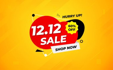 12. indirimli bayrak tanıtım şablonu. Hisse senedi. Yıl sonu afiş tasarımı web ya da sosyal medya için, indirimli özel teklif. soyut vektör tasarımı.