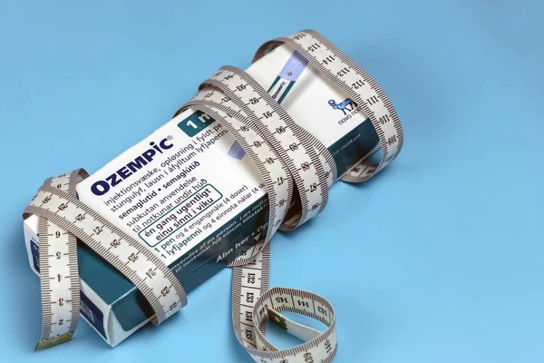 Ozempic Pluma Inyectable Insulina Pluma Cartucho Insulina Para Diabéticos Equipos — Foto de Stock