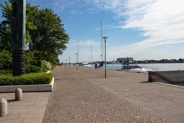 Langelinie promenade in Copenhagen, Denmark near to the little mermaid. High quality photo