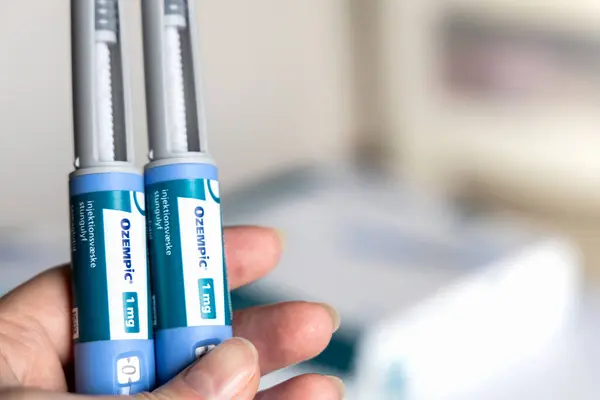 Bolígrafo Inyección Insulina Ozempic Para Diabéticos Dinamarca Marzo 2024 — Foto de Stock