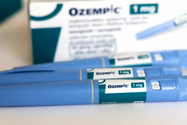 Ozempic Insulin Injection Pen Diabetics Weight Loss Denmark March 2024 — Stock Photo, Image