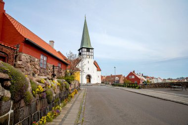 Antik Ronne Caddesi, Bornholm Adası, Danimarka - 28 Mayıs 2024