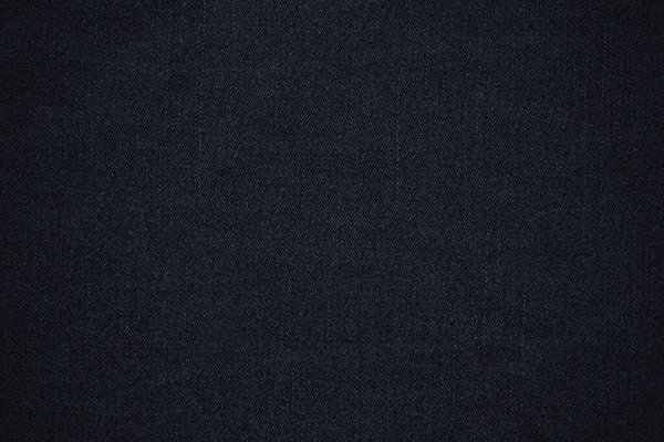 Textura Cor Preta Jeans Denim Tecido Fundo — Fotografia de Stock