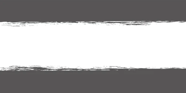 灰色のベクトル図のブラシ塗装バナーフレーム — ストックベクタ