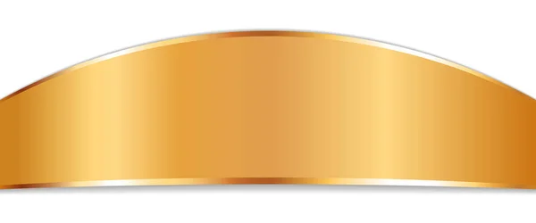 Векторная Иллюстрация Длинного Золотого Цветного Баннера Золотой Рамой — стоковый вектор
