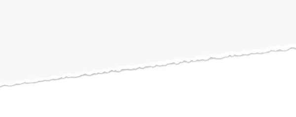 Білий Кольоровий Векторний Рваний Паперовий Банер Рваними Ребрами Простором Вашого — стоковий вектор