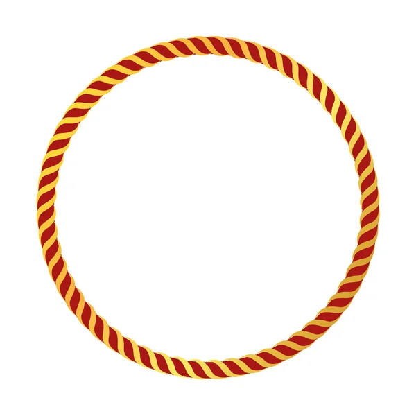 金彩色サークルバナーフレームのベクトル図 — ストックベクタ