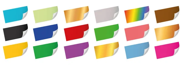 Set Van Verschillende Gekleurde Prijs Label Stickers — Stockvector