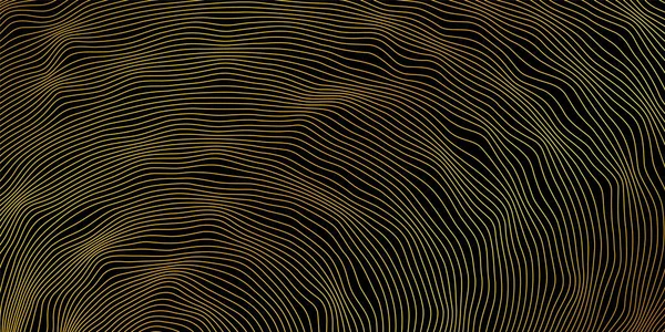 Фон Абстрактними Золотими Кольоровими Лініями Векторних Хвиль Елемент Дизайну — стоковий вектор