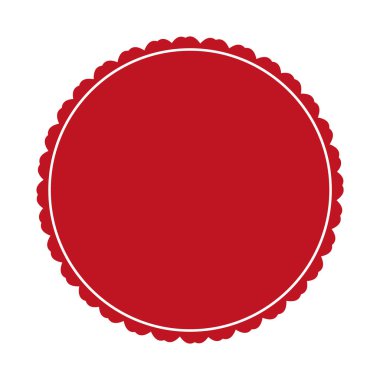 Kırmızı renkli ödül pankartının vektör illüstrasyonu