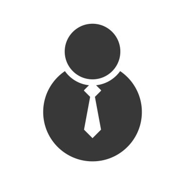 İş adamı simgesinin vektör illüstrasyonu