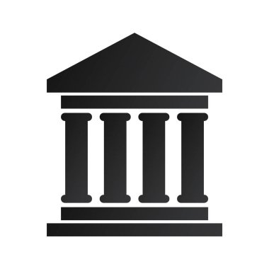 Banka simgesinin vektör illüstrasyonu