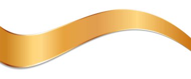 Altın çerçeveli uzun altın renkli kurdele illüstrasyonuName