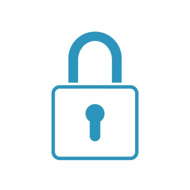 Kilit simgesinin vektör illüstrasyonu