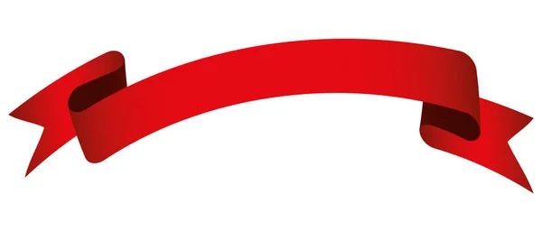 ベクトルデザイン要素 赤いリボンバナーラベル — ストックベクタ