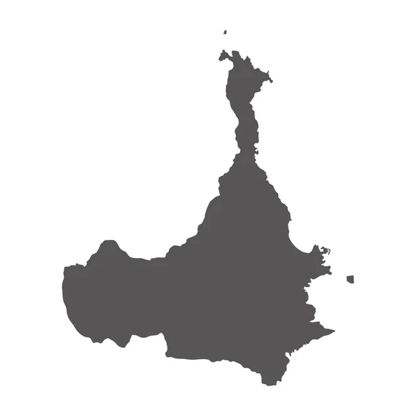 ピアノサ島地図のベクトル図 — ストックベクタ