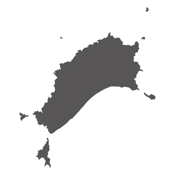 Illustration Vectorielle Carte Île Porto Santo — Image vectorielle