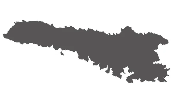 Illustration Vectorielle Carte Île Lampedusa — Image vectorielle