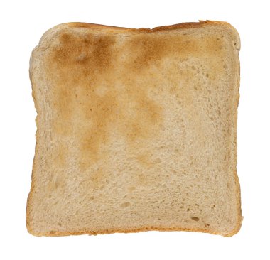 isolated photo of slice of toast bread clipart