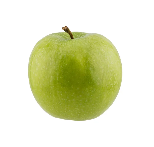 Odizolowane Zbliżenie Zdjęcie Zielonego Jabłka — Zdjęcie stockowe