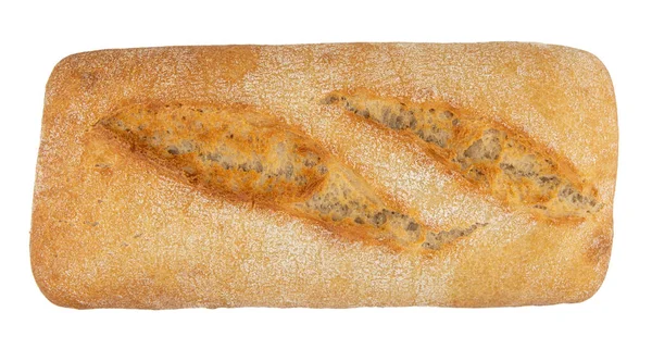Isolated Photo Ciabatta Bread — Stock Photo, Image