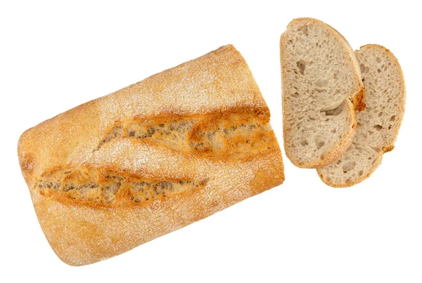 Isolated Photo Ciabatta Bread — Stock Photo, Image