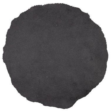 Eski boş grunge kağıt daire pankartının izole edilmiş fotoğrafı