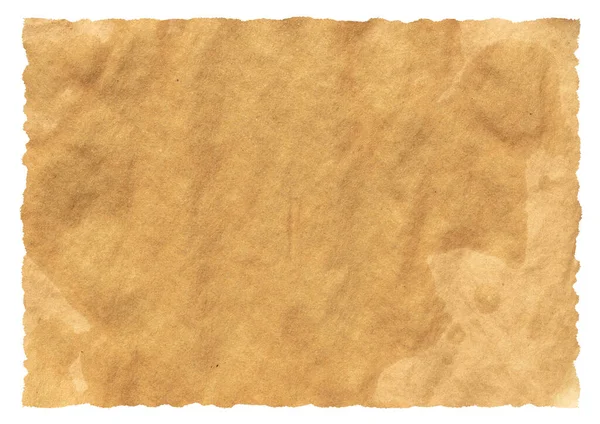 Eski Boş Kahverengi Grunge Kağıt Afişinin Izole Edilmiş Fotoğrafı — Stok fotoğraf