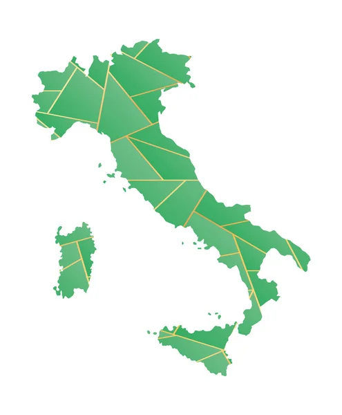 과금으로 이탈리아 지도를 — 스톡 벡터