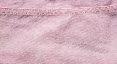 dikişli pembe kot kumaş dokusu