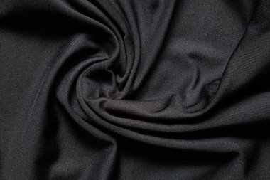 Siyah kumaş arkaplanının dokusu