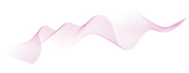 Pembe dalga çizgilerinin soyut vektör çizimi - vektör arkaplan