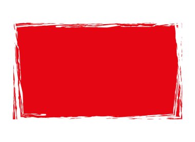 kırmızı renkli fırça boyalı pankart