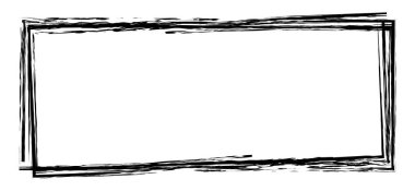 Siyah renkli fırça boyalı pankart çerçeve damgasının vektör çizimi