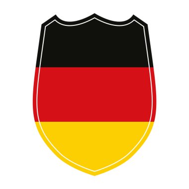 Alman bayrağıyla kalkan simgesi