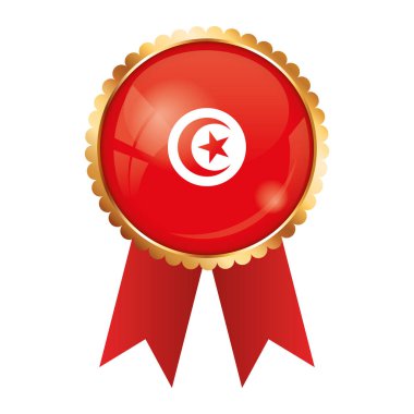 Tunus bayrağıyla altın ödüllü kurdele