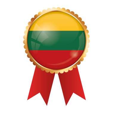 Litvanya bayrağıyla altın ödüllü kurdele