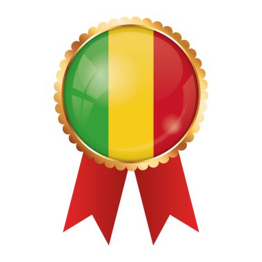 Mali bayrağıyla altın ödüllü kurdele