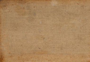 Eski kitap kapağı yüzeyi - kahverengi kumaş dokusu