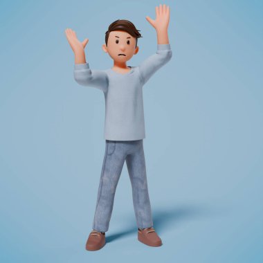 3 boyutlu iş adamı ve 3D görüntüleme