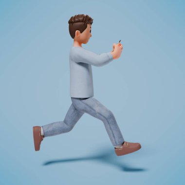 3 boyutlu iş adamı ve 3D görüntüleme