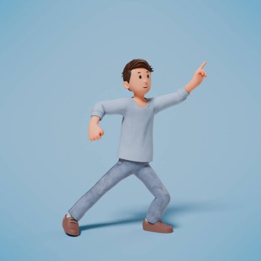 3 boyutlu iş adamı ve 3D görüntüleme