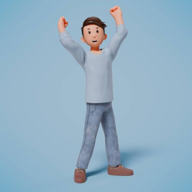 3 boyutlu iş adamı ve 3D görüntüleme