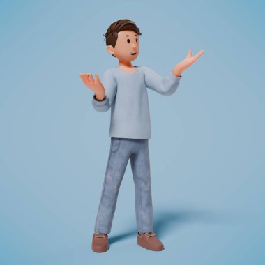 3 boyutlu iş adamı ve 3D görüntüleme