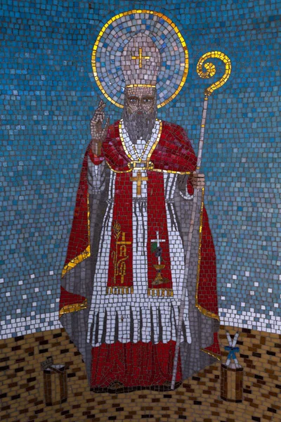 Parrocchia San Biagio Lestizza Udine Friuli Venezia Giulia Itália Mosaico — Fotografia de Stock