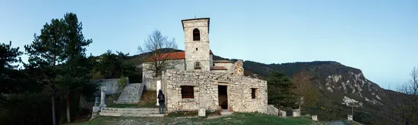 Vitovlje Nova Gorica Slovenia Ottobre 2019 Antica Chiesa Del Pellegrinaggio — Foto Stock