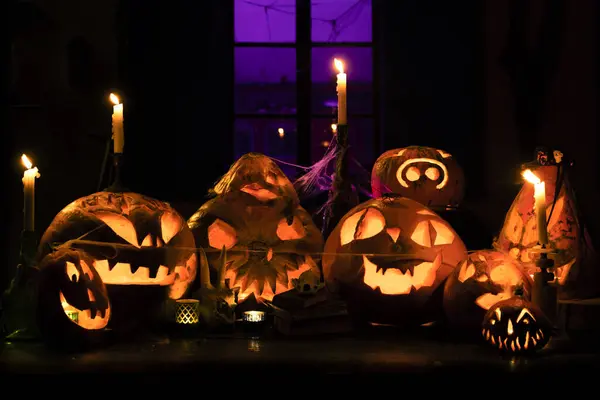 Halloween Jack Laternen Hintergrund — Stockfoto