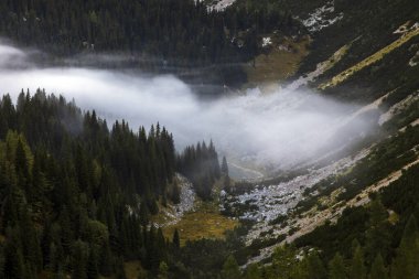 Morning Mist on Duplje Lake in Triglav National Park Slovenia